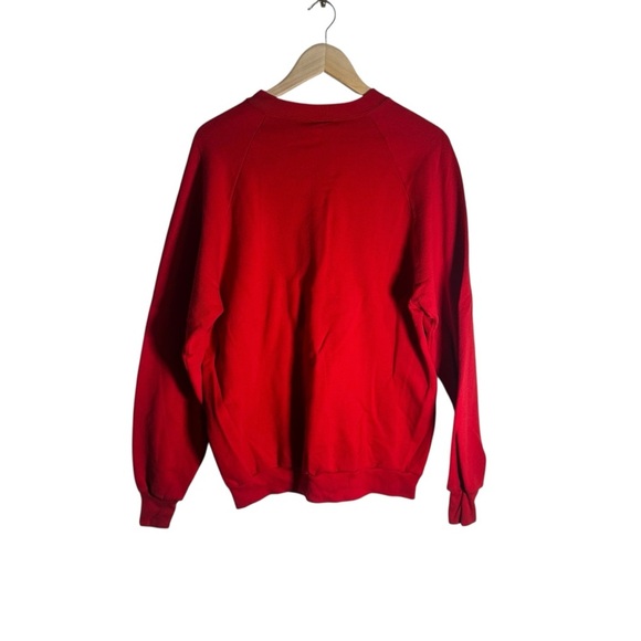 Vintage Nebraska Huskers Crewneck Sweatshirt Red Spellout Jerzees Size XXL - Picture 5 of 5